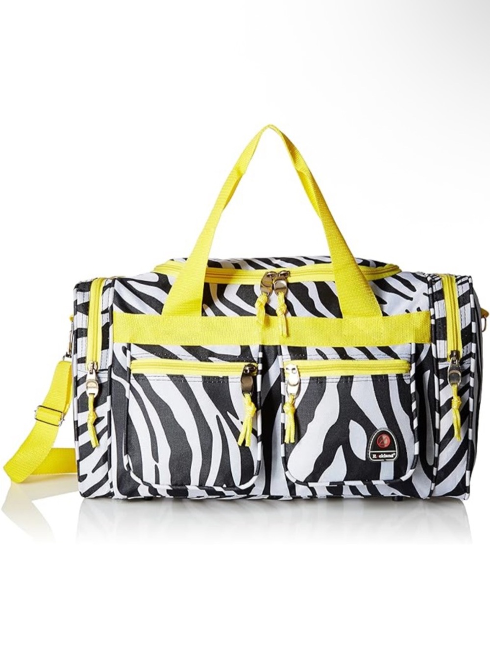 Rockland Duffel Bag - 19 inch - Yellow Zebra - New with Tag